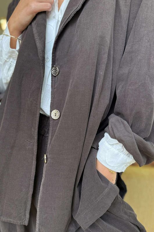 Cooper Needlecord Blazer Coffee Bean  /14 =